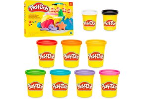 Knutselklei Kinderen (vanaf 2jr) - 9 Potjes Diverse Kleuren - 59% Korting