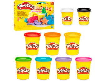 Hasbro Play-Doh Favoriete kleuren, verpakking met 9 potjes, knutselen voor kinderen