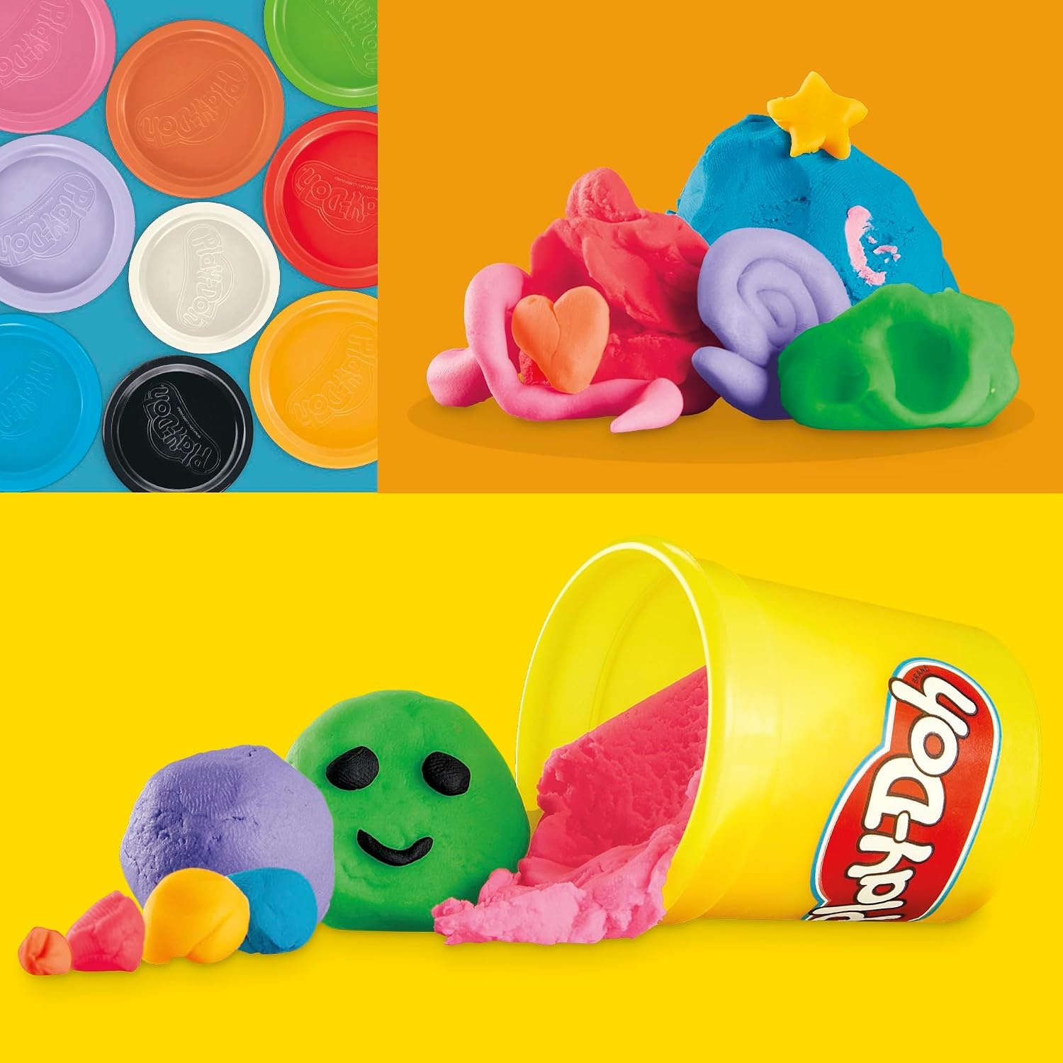 Hasbro Play-Doh Favoriete kleuren, verpakking met 9 potjes, knutselen voor kinderen