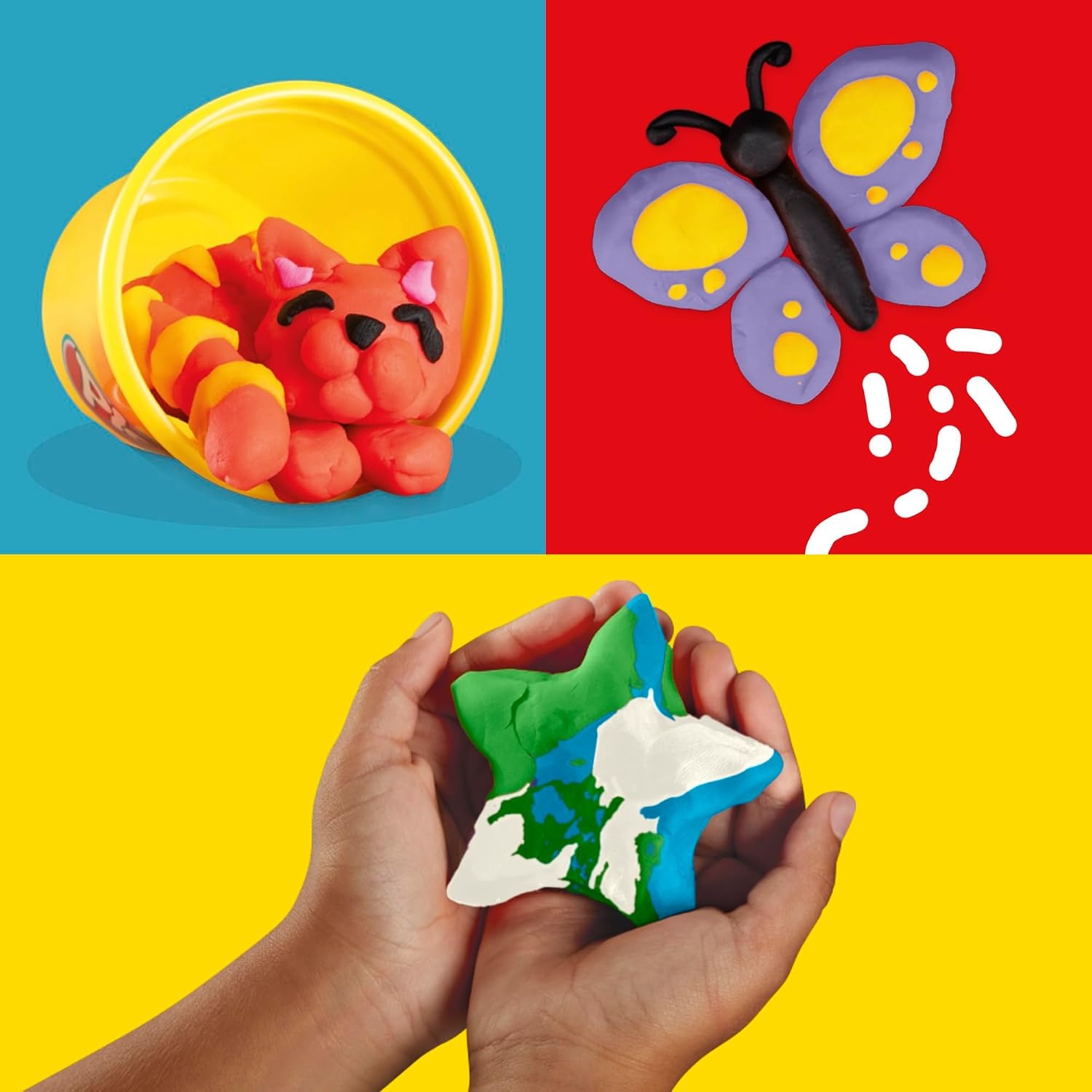 Hasbro Play-Doh Favoriete kleuren, verpakking met 9 potjes, knutselen voor kinderen
