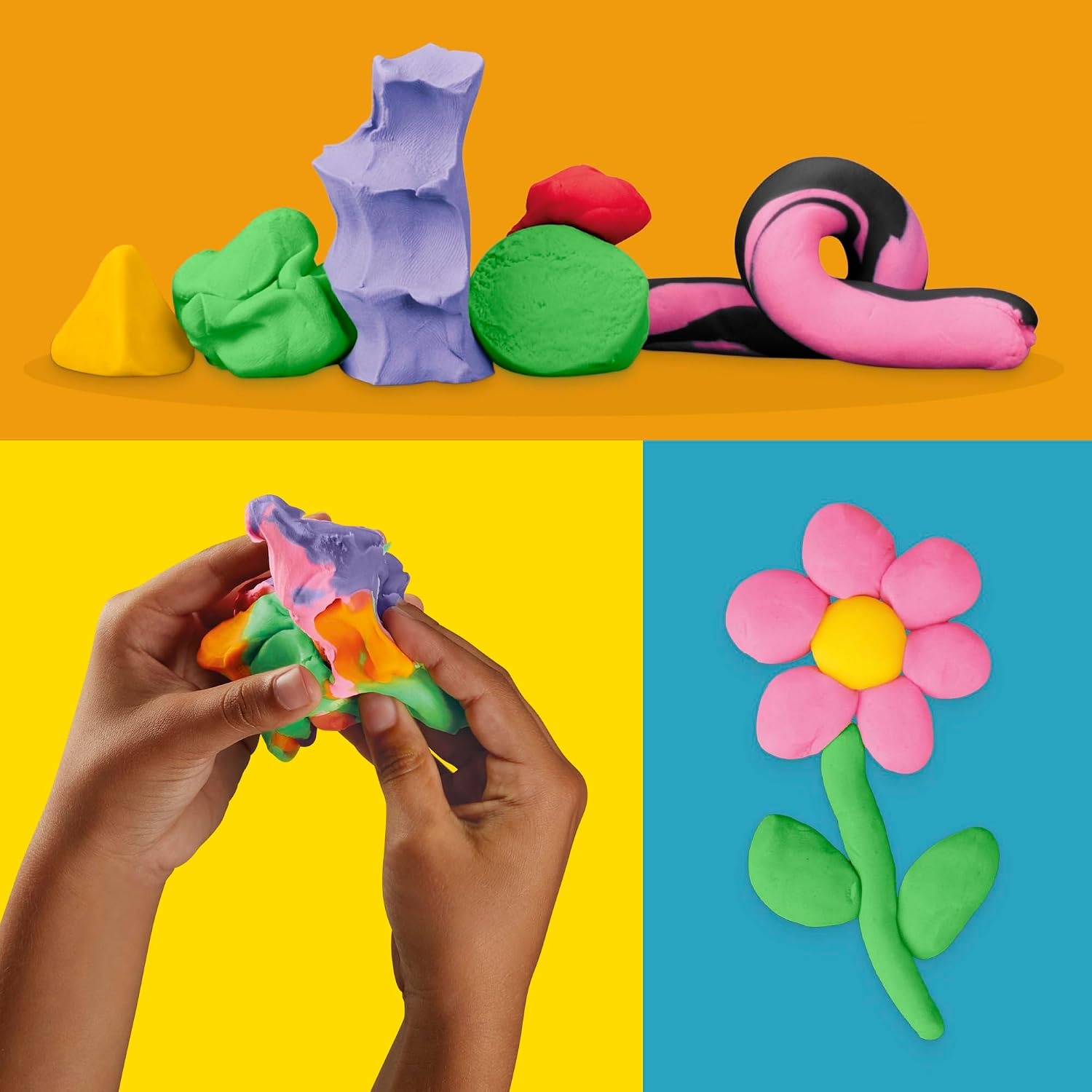 Hasbro Play-Doh Favoriete kleuren, verpakking met 9 potjes, knutselen voor kinderen
