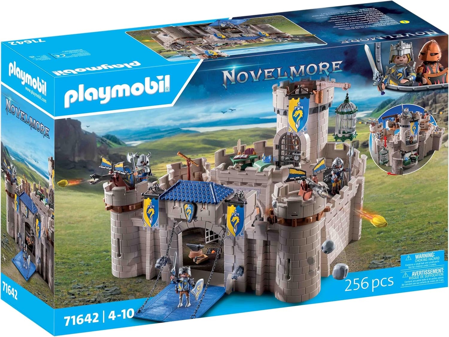 PLAYMOBIL Novelmore 71642 Arwynn's kasteel, inclusief drie ridders en talrijke accessoires voor realistische gevechten, actievol speelgoed voor kinderen vanaf 4 jaar