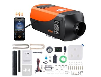 VEVOR Diesel Standkachel 12V 8KW - Oranje - Met LCD en Bluetooth