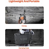VEVOR Demolition Jack Hammer, MAX 1400W Electric Jackhammer Heavy Duty, 2900 BPM Concrete Breaker 2pcs Chisels Bits Chipping W/Case, Gloves