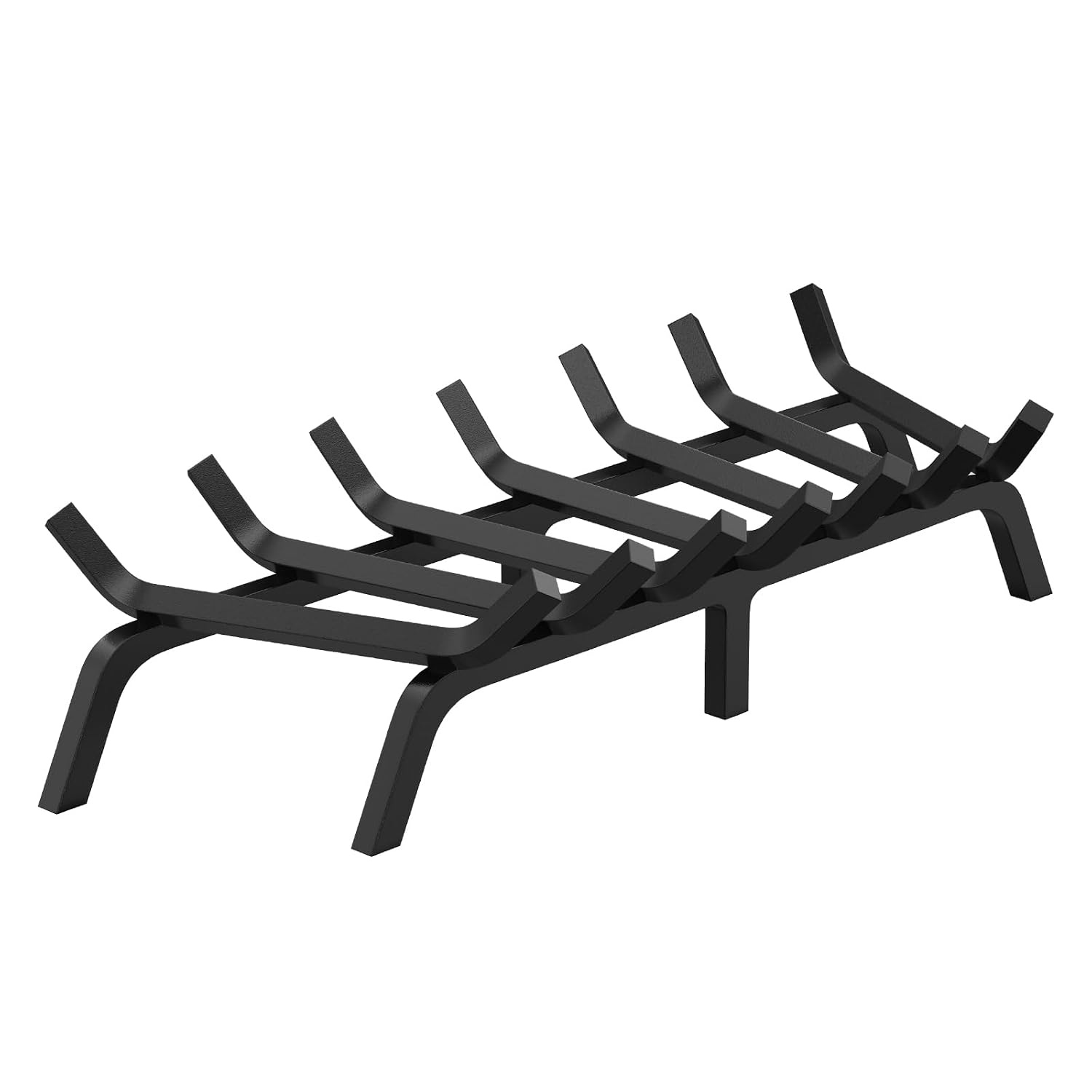 VEVOR Schoorsteenrooster, schoorsteenrooster voor zware lasten 76 cm met 6 steunpoten, 3/4 inch stangen van gepoedercoat massief staal, houder voor brandhout