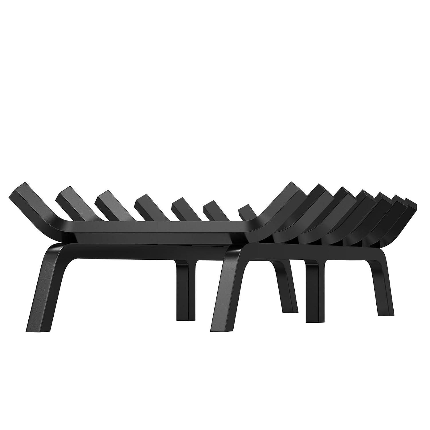 VEVOR Schoorsteenrooster, schoorsteenrooster voor zware lasten 76 cm met 6 steunpoten, 3/4 inch stangen van gepoedercoat massief staal, houder voor brandhout