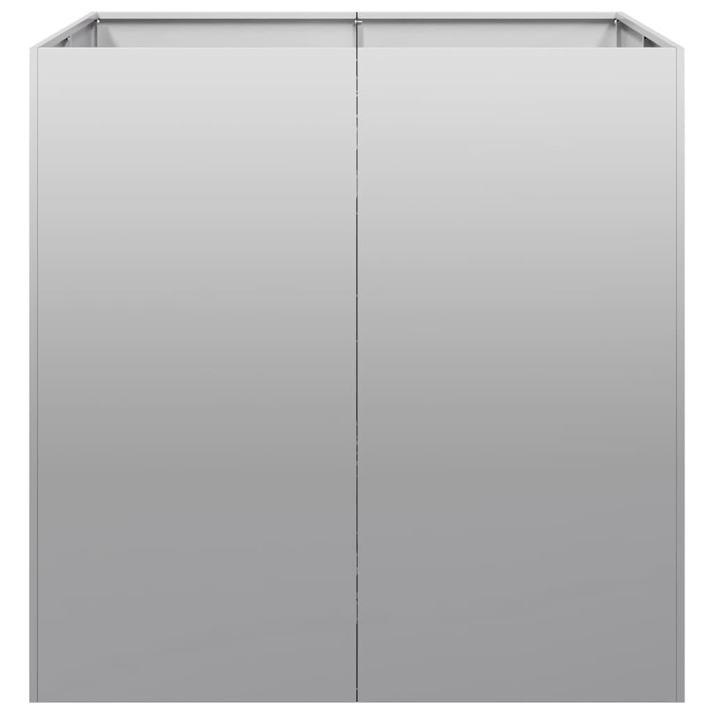 vidaXL Plantenbak 80x80x80 cm gegalvaniseerd staal