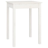Eettafel Massief Grenenhout 55x55x75 cm Wit - 34% Korting