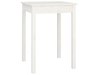 Eettafel Massief Grenenhout 55x55x75 cm Wit - 34% Korting