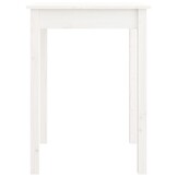 Eettafel Massief Grenenhout 55x55x75 cm Wit - 34% Korting