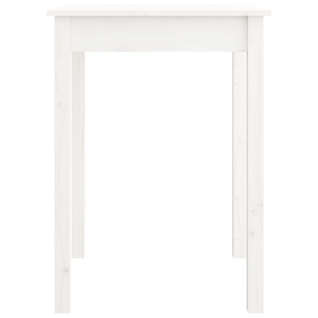 Eettafel Massief Grenenhout 55x55x75 cm Wit - 34% Korting