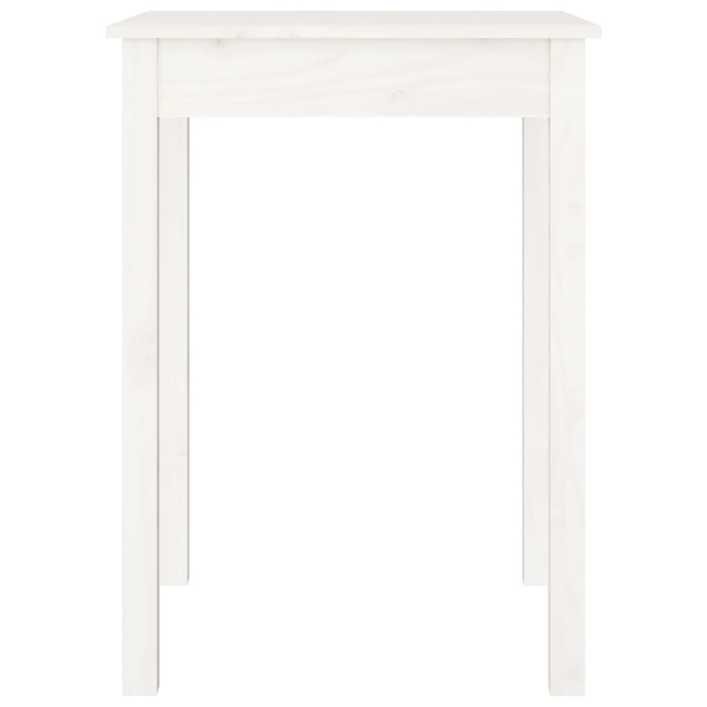 Eettafel Massief Grenenhout 55x55x75 cm Wit - 34% Korting