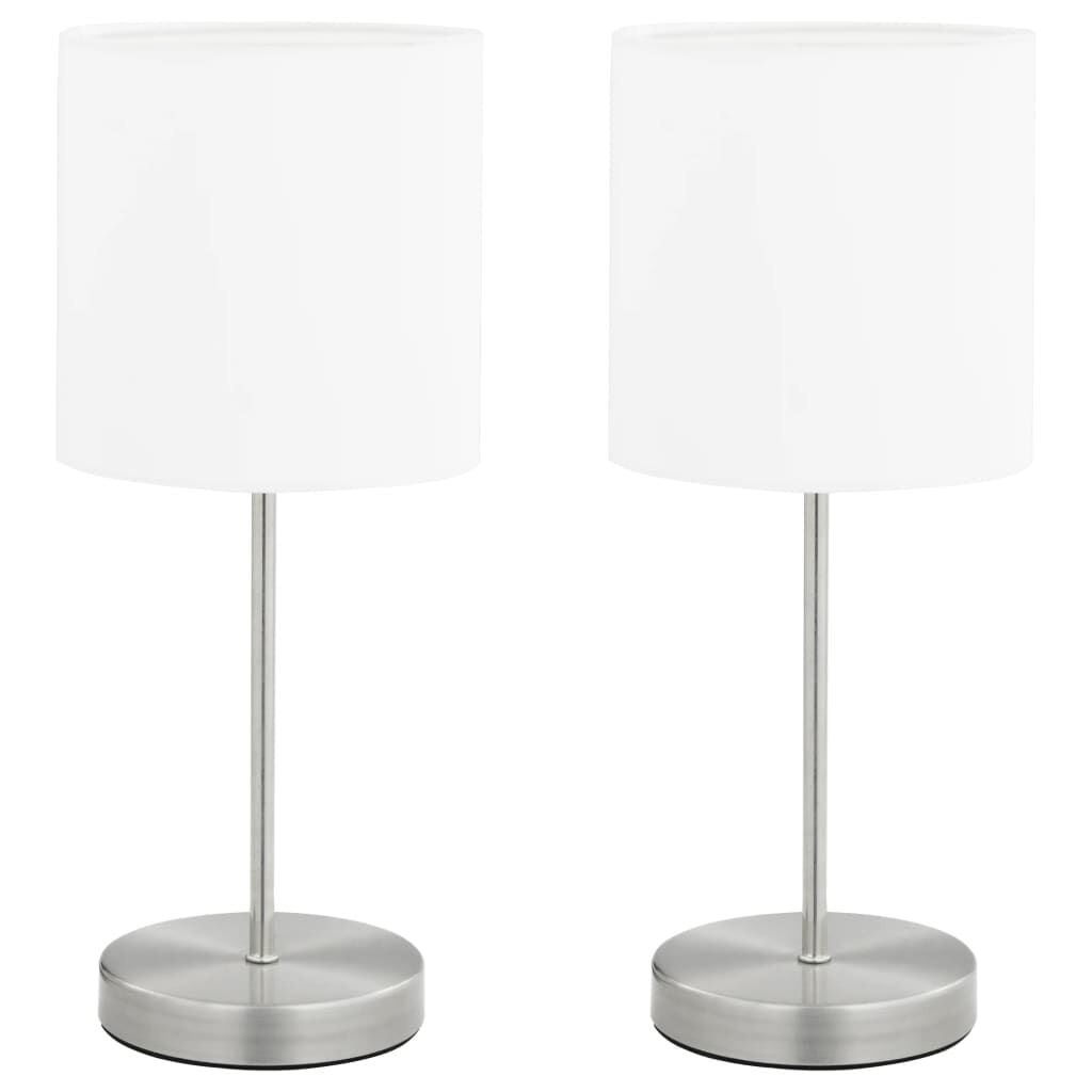 VidaXL Tafellampen 2 stuks E14 Wit - 66% Korting