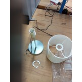 vidaXL Tafellampen 2 st met aanraakknop E14 wit