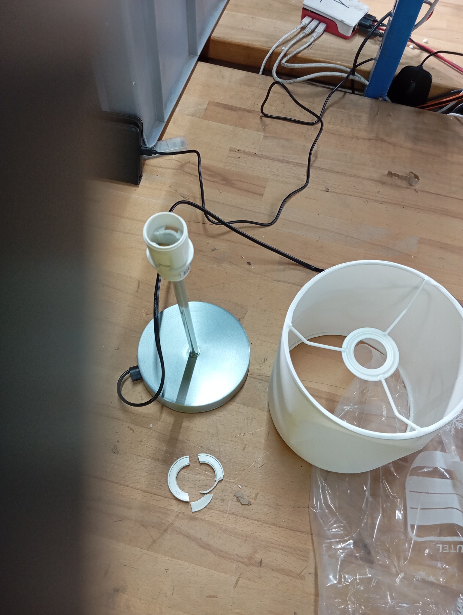 vidaXL Tafellampen 2 st met aanraakknop E14 wit