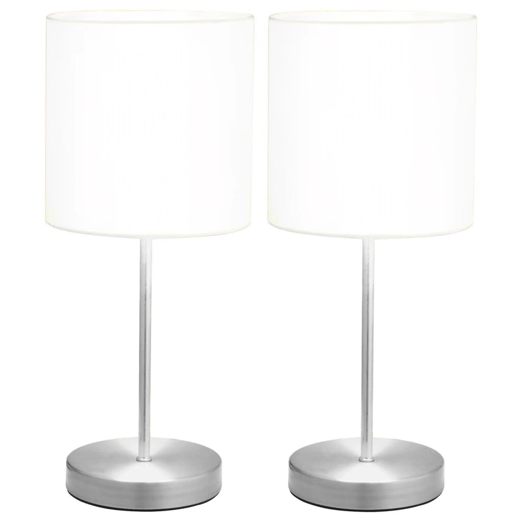 VidaXL Tafellampen 2 stuks E14 Wit - 66% Korting