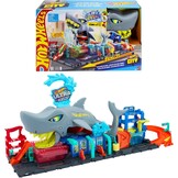 Hot Wheels City Ultra Shark wasstraat met Color Reveal-auto