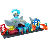 Hot Wheels City Ultra Shark wasstraat met Color Reveal-auto