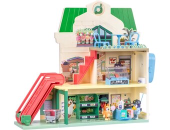 Bluey Supermarkt Speelset - Speelgoed van Bluey voor Kinderen - Inclusief geluiden - Inclusief figuurtjes - Roltrap werkt - Telefoontje - Meerdere accessoires