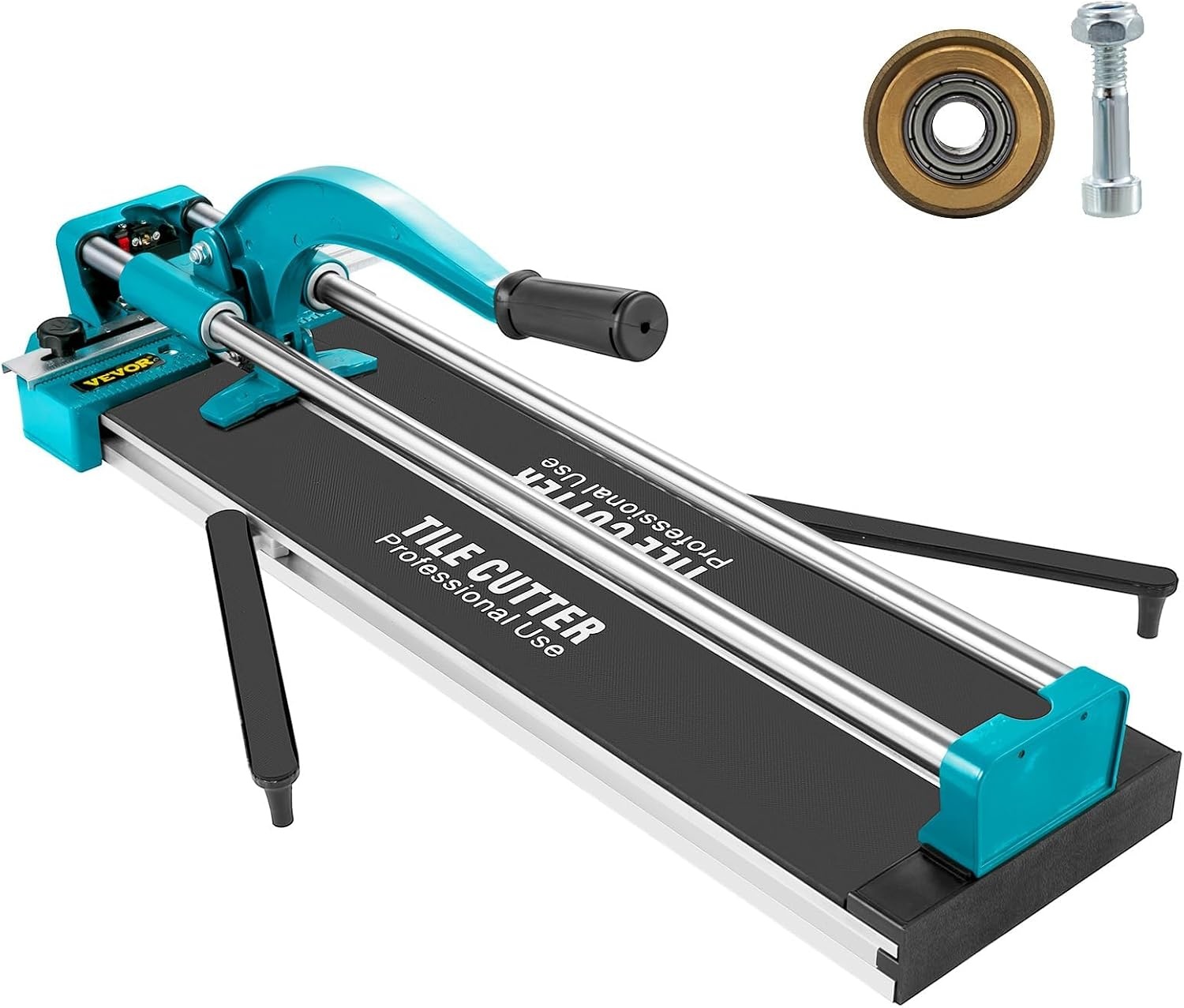 Vevor 24 inch/600 mm tegelsnijder dubbele rails en beugels handmatige tegelsnijder 4504" dop met nauwkeurige laser handmatige tegelsnijgereedschappen voor precisiesnijden (61 cm) - Amazon.com