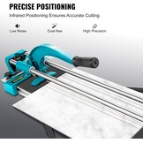 Vevor 24 inch/600 mm tegelsnijder dubbele rails en beugels handmatige tegelsnijder 4504" dop met nauwkeurige laser handmatige tegelsnijgereedschappen voor precisiesnijden (61 cm) - Amazon.com