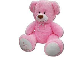 Grote Roze Knuffelbeer 160cm met "I Love You" Hart - 32% Korting