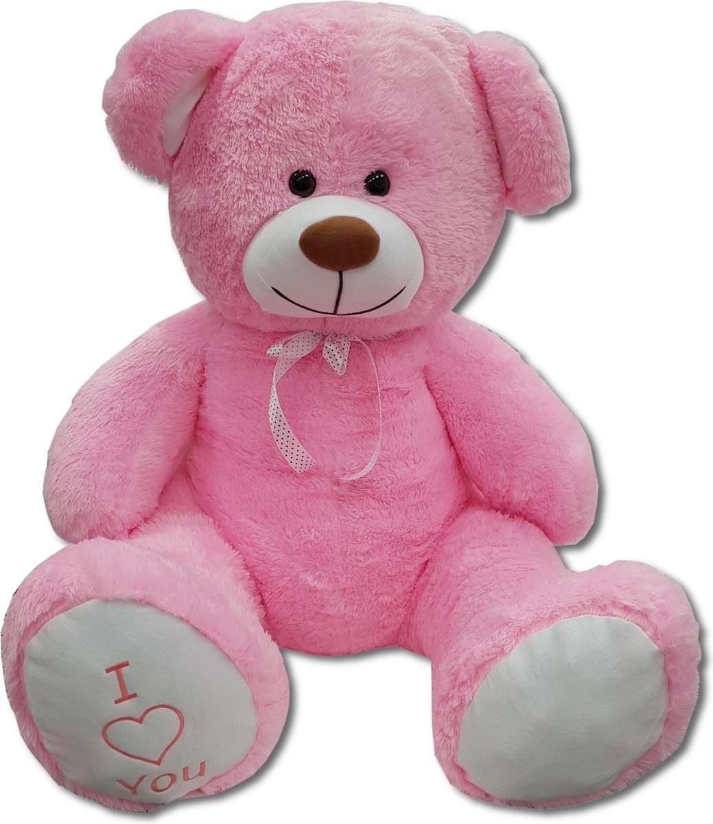 Grote Roze Knuffelbeer 160cm met "I Love You" Hart - 24% Korting