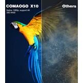 COMAOGO X10 Mini Smart Beamer - Full HD 1080p, WiFi, Bluetooth, Netflix & Android 10.0 - Zwart