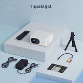 Draagbare Mini Projector Full HD 1080P Wit 34% Korting