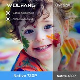 Draagbare Mini Projector Full HD 1080P Wit 34% Korting