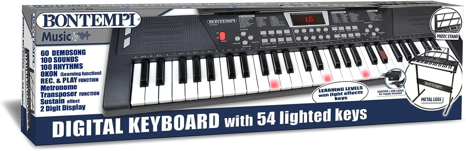 Bontempi HarmonyLegs Digitaal toetsenbord met 54 toetsen