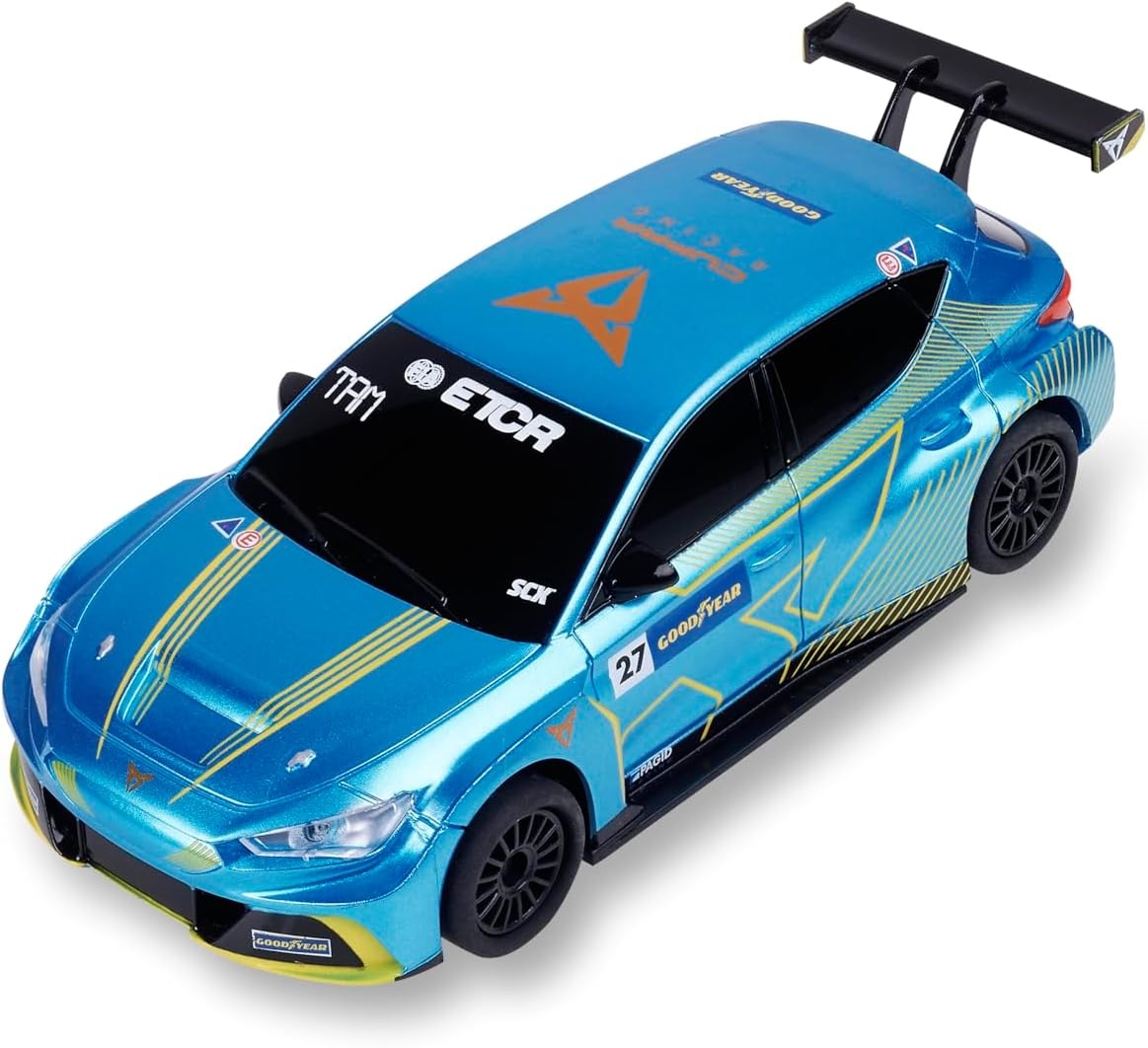 SCALEXTRIC - Compact circuit - Compleet circuit - 2 auto's en 2 afstandsbedieningen inbegrepen - Schaal 1:43 (Set Grand Challenge)