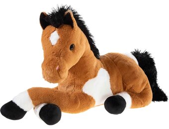 Pluche Paard Liggend Bruin 50 cm - 57% Korting