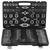 VEVOR Faucet and Die Set, 110 Pieces, Includes Metric Size M2 to M18, Steel Taps and Dies Essential Thread Tool for Cutting External Internal Thread, with Complete