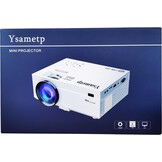 Mini-projector, 10.000 lumen, nieuwste update, 1080p Full HD, ondersteunt draagbare projector, mini-filmprojector, compatibel met T-V-stick, smartphone, HDMI, USB, AV