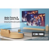 [AI Auto Focus + Auto Lens Cap] Videoprojector WiFi Bluetooth, 28.000L 850ANSI Retroprojector 4K ondersteuning, Jimveo 1080p Full HD-projector, draagbare projector, auto 4P/6D keystone correctie, 50%