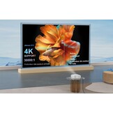 [AI Auto Focus + Auto Lens Cap] Videoprojector WiFi Bluetooth, 28.000L 850ANSI Retroprojector 4K ondersteuning, Jimveo 1080p Full HD-projector, draagbare projector, auto 4P/6D keystone correctie, 50%