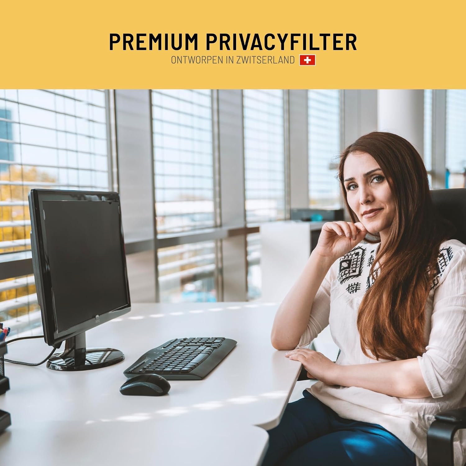 Privacy & Blauw Licht Filter voor 23" Monitor - 80% Korting