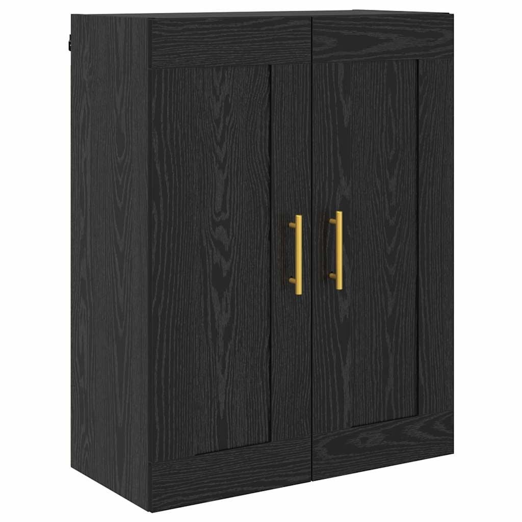 VidaXL Wandkast Zwart Eiken 69,5x34x90cm - 34% Korting