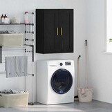 VidaXL Wandkast Zwart Eiken 69,5x34x90cm - 34% Korting