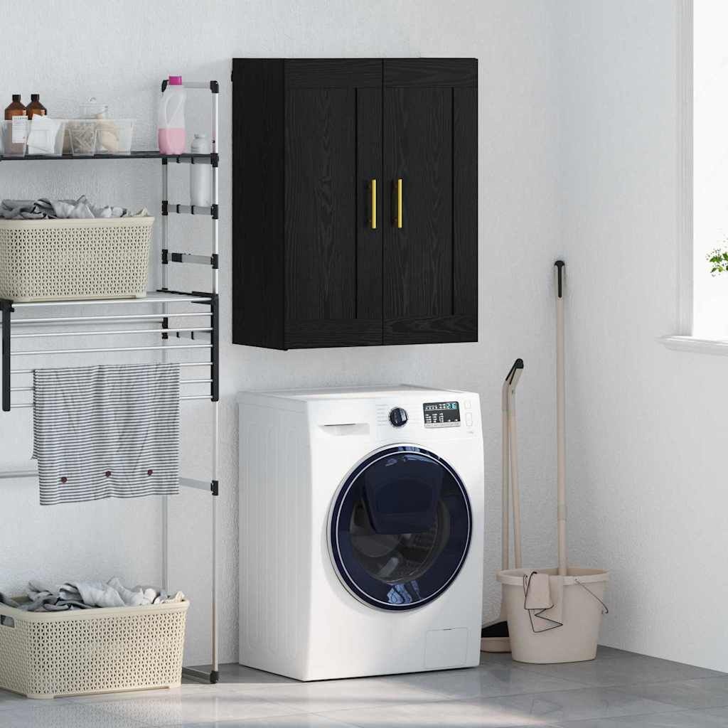 VidaXL Wandkast Zwart Eiken 69,5x34x90cm - 34% Korting