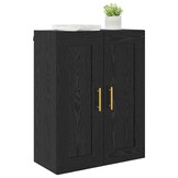 VidaXL Wandkast Zwart Eiken 69,5x34x90cm - 34% Korting