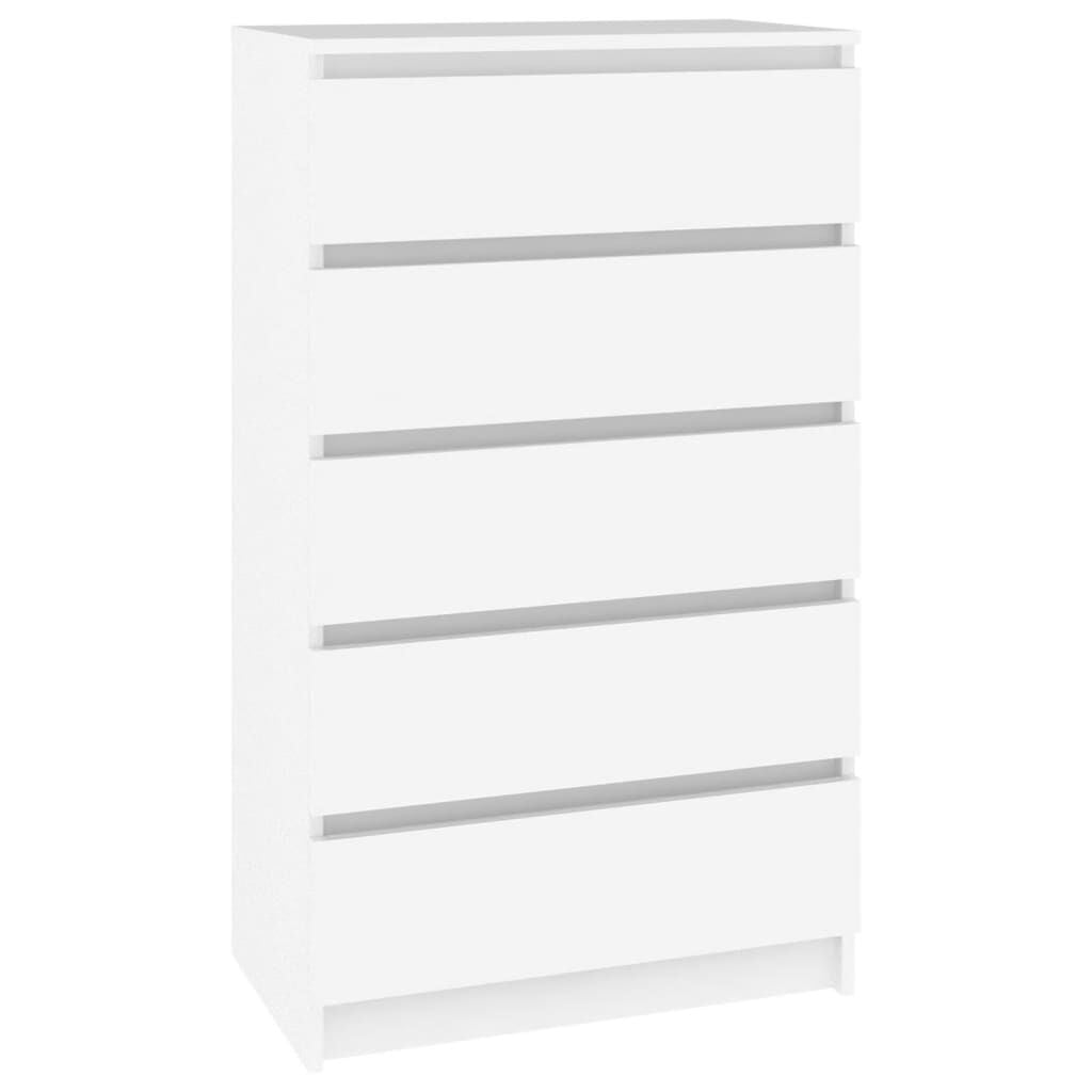 vidaXL Ladekast 60x36x103 cm bewerkt hout wit - 54% korting