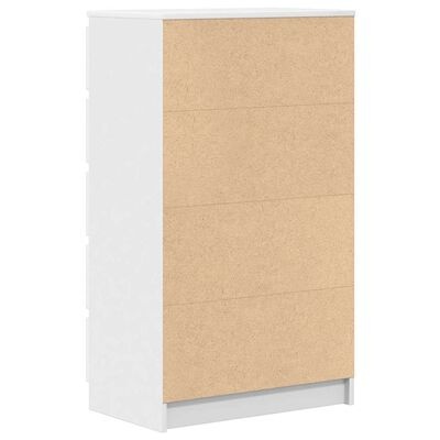 vidaXL Ladekast 60x36x103 cm bewerkt hout wit - 54% korting