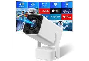 Mini Beamer 1080P FHD, 350 ANSI Lumen - Wit Zwart (52% korting)