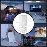 Draagbare beamer, Sepymp mini-projector 4K, 1080P FHD-WiFi 6-BT 5.2, vooraf geïnstalleerde app zoals Netflix, YouTube.