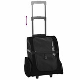VidaXL Huisdierentrolley 3-in-1 Zwart - 34% Korting