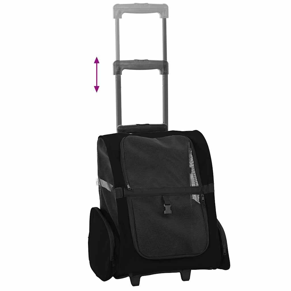 VidaXL Huisdierentrolley 3-in-1 Zwart - 34% Korting