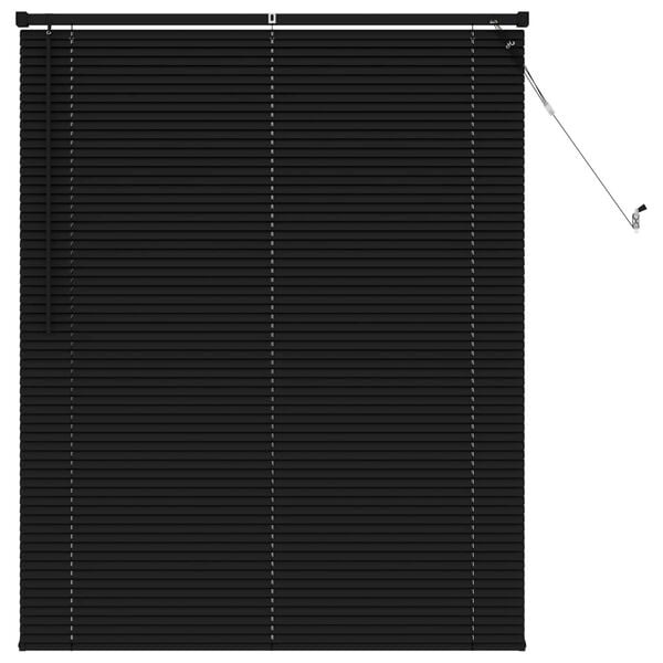 vidaXL Venetiaanse jaloezie Zwart 150x120cm - PVC met 33% korting