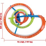Hot Wheels Racebaan Spiral Speed Crash - Gemotoriseerd, 3 Crashzones - 34% Korting!